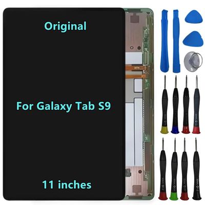 11" Original for Samsung Galaxy Tab S9 Screen Replacement Galaxy Tab S9 SM-X710 SM-X716B Display Touch Screen Digitizer Assembly with Repair Tool