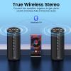 dotn Portable Bluetooth Speaker, 2026 Bluetooth 5.4 Wireless Speaker with 20W HD Loud Stereo Sound, 20H Playtime, LED Lights, IP7, TWS Pairing, Built-in Mic, for Outdoor, Home, Beach, Party, Gift view 2