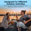 dotn Portable Bluetooth Speaker, 2026 Bluetooth 5.4 Wireless Speaker with 20W HD Loud Stereo Sound, 20H Playtime, LED Lights, IP7, TWS Pairing, Built-in Mic, for Outdoor, Home, Beach, Party, Gift view 3