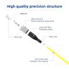 lidkew FC to ST Single Mode Fiber Patch Cable,75Meters 246ft Simplex 9/125m Ethernet Optical Patch Cord,LSZH Yellow view 2