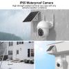 Solar Security 4MP Camera Wireless Outdoor, 360 Pan/Tilt Color Night Vision, PIR Human Detection, 2-Way Audio, Weatherproof, Compatible with Alexa, 2.4GHz&5Ghz WiFi view 4