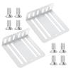 2pcs DIN Installation Kit DIN Car Stereo Mounting Kits Cars Double DINs Kit Mounting Brackets with Screws Universal Car Stereo Radio Mount Hardware for Cars Audio & Video Dash System 2.85x2.76 Inches view 1