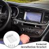 2pcs DIN Installation Kit DIN Car Stereo Mounting Kits Cars Double DINs Kit Mounting Brackets with Screws Universal Car Stereo Radio Mount Hardware for Cars Audio & Video Dash System 2.85x2.76 Inches view 4