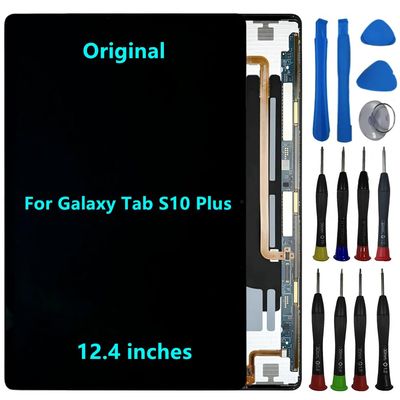 12.4" Original for Samsung Galaxy Tab S10 Plus Screen Replacement Galaxy Tab S10+ SM-X820 SM-X826B SM-X820N SM-X826N Display Touch Screen Digitizer Assembly with Repair Tool