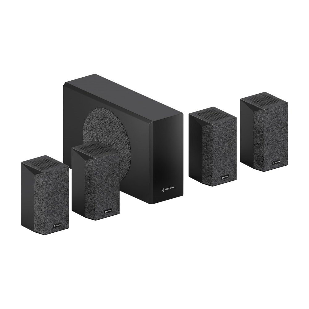 Valerion ThunderBeat 4.1.2, Wireless Dolby Atmos Surround Sound System with Subwoofer, 720W Power, 4 Wireless Surround Speaker, 360 Dome Sound, <30ms Latency, Home Theater Sound System for Projectors