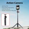 Tripod Selfie Stick with Universal Mount, Compatible with Action Cameras, Adjustable Handheld Stand for Shooting (180 Magnetic Gimbal) view 3