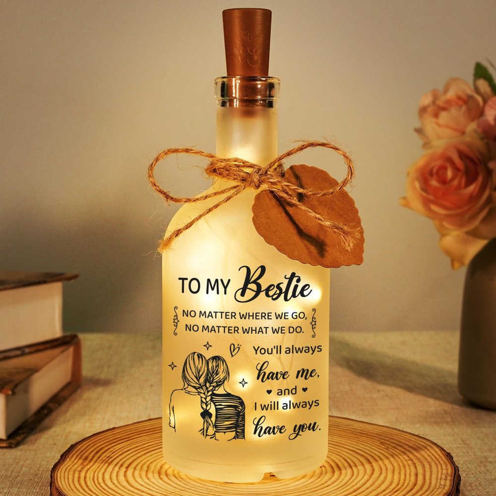 Best Friend Birthday Gifts For Women, Sister Birthday Gifts, Bestie Gift For Women, Friendship Gift for Sister, Bestie, Female, Night Light, Present For Christmas Birthday Graduation, Room Decoration