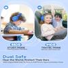acer Kids Bluetooth Headphones, 85/94dB Volume Limiter, Foldable Wireless Over-Ear Headphones for iPad, Travel, 60H Playtime, Bluetooth 6.0, Built-in Mic, Blue Green view 2