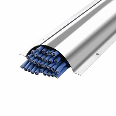 20-Pack Metal Cable Shield Cover - 1M Stainless Steel Cord Raceway, Wall & Floor Cable Concealer for Home Office, Organize Cords & Minimize Clutter, Durable & Stylish Solution