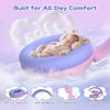 acer Kids Bluetooth Headphones, 85/94dB Volume Limiter, Foldable Wireless Over-Ear Headphones for iPad, Travel, 60H Playtime, Bluetooth 6.0, Built-in Mic, Pink Purple view 4
