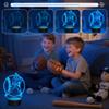 Attviolife Baseball Night Light, Baseball Gifts for Kids, 3D Optical Illusion Bedside LED Lamp with Remote Control & 16 Colors Changing & Timer, Teens Boys Men Sport Fan Christmas Birthday Presents view 2