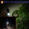135dB Rechargeable Personal Safety Alarm Built-in Ultra-Bright Flashlight. Non Slip Grip Keychain Emergency SOS Siren for Women, Students, Night Runner. Loud Sound Hiking Bear Alerts with Hook. Black view 4