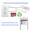 GFCI Wall Outlet WiFi 4K HD Camera | Small Nanny Cam for Home Security (Upward) view 4