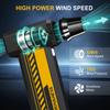 Electric Compressed Air Duster Cordless: 130000RPM Air Blower with LED, 4-Gear Adjustable Mini Blower, Aluminum Alloy Body with 1/4 Nut, Electric Duster for Keyboard Car, Ideal for Home Office Gamers view 3