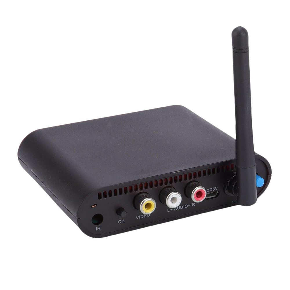 Vikye Wireless AV Sender, 2.4GHz 8 Channel AV Receiver Transmitter, Sound Video Transmitter with 300M Range for PAL NTSC Systems (US Plug)