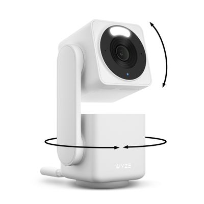 WYZE Cam Pan v4, 4K Smart Security Camera, AI Indoor/Outdoor Cameras for Home Security, Color Night Vision, 360 Pan/Tilt/8 x Digital Zoom, 2.4G & 5G, Works with Alexa & Google Assistant (Renewed)