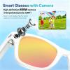 AI Smart Glasses with Camera, 8MP 1200P HD Video Recording Sunglasses, UV400, Real-Time Translation, GPT Voice Assistant, Open-Ear Bluetooth Audio, 32GB POV Glasses for Men Women Running Hiking Beach view 2