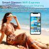 AI Smart Glasses with Camera, 8MP 1200P HD Video Recording Sunglasses, UV400, Real-Time Translation, GPT Voice Assistant, Open-Ear Bluetooth Audio, 32GB POV Glasses for Men Women Running Hiking Beach view 3