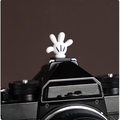 Creative Spherical Camera Hot Shoe Cover: Compatible with Flash hot Shoes and Ricoh Devices,(1PC) (Palm)
