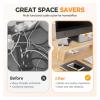 6 Pack Adhesive Cable Clips Organizer, Rotatable Cord Holder for Desk, Wall & Car - Wire Management for USB Charging Cables, Power Cords and Audio Wires(Blue) view 2