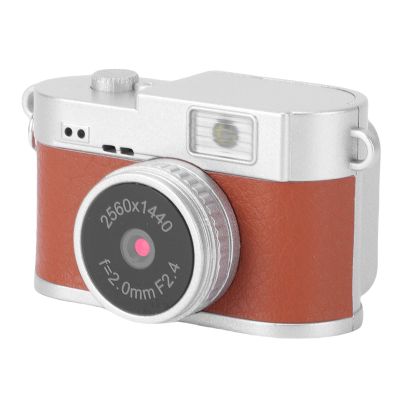 EBTOOLS Vintage Digital Camera, 2K Fhd Video Recording, 2Mp Photos, 1.47 Inch Color Screen, Real Time Preview, Led Light, 160 Lens Angle, 4 Filters, 32Gb, for Photography (Brown)