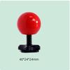 Creative Spherical Camera Hot Shoe Cover: Compatible with Flash hot Shoes and Ricoh Devices,(1PC) (Metallic Red Ball, Quadrilateral Black Base) view 2