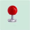Creative Spherical Camera Hot Shoe Cover: Compatible with Flash hot Shoes and Ricoh Devices,(1PC) (Metallic Red Ball, Quadrilateral Silver Base) view 1