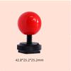 Creative Spherical Camera Hot Shoe Cover: Compatible with Flash hot Shoes and Ricoh Devices,(1PC) (Metallic Red Ball + Black Circular Base) view 2