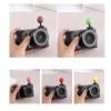 Creative Spherical Camera Hot Shoe Cover: Compatible with Flash hot Shoes and Ricoh Devices,(1PC) (Metallic Red Ball + Black Circular Base) view 3