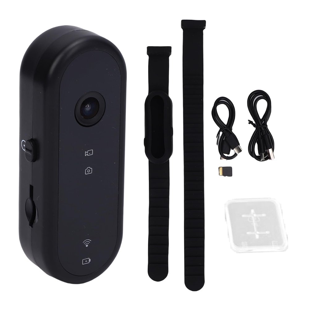 Bewinner 1080P Sports Action Camera, Mini Body Camera with Audio & Video Recording, WiFi Wearable Video Recorder HD Wide Angle, Personal Camcorderfor Cycling Diving Travel Vlogging