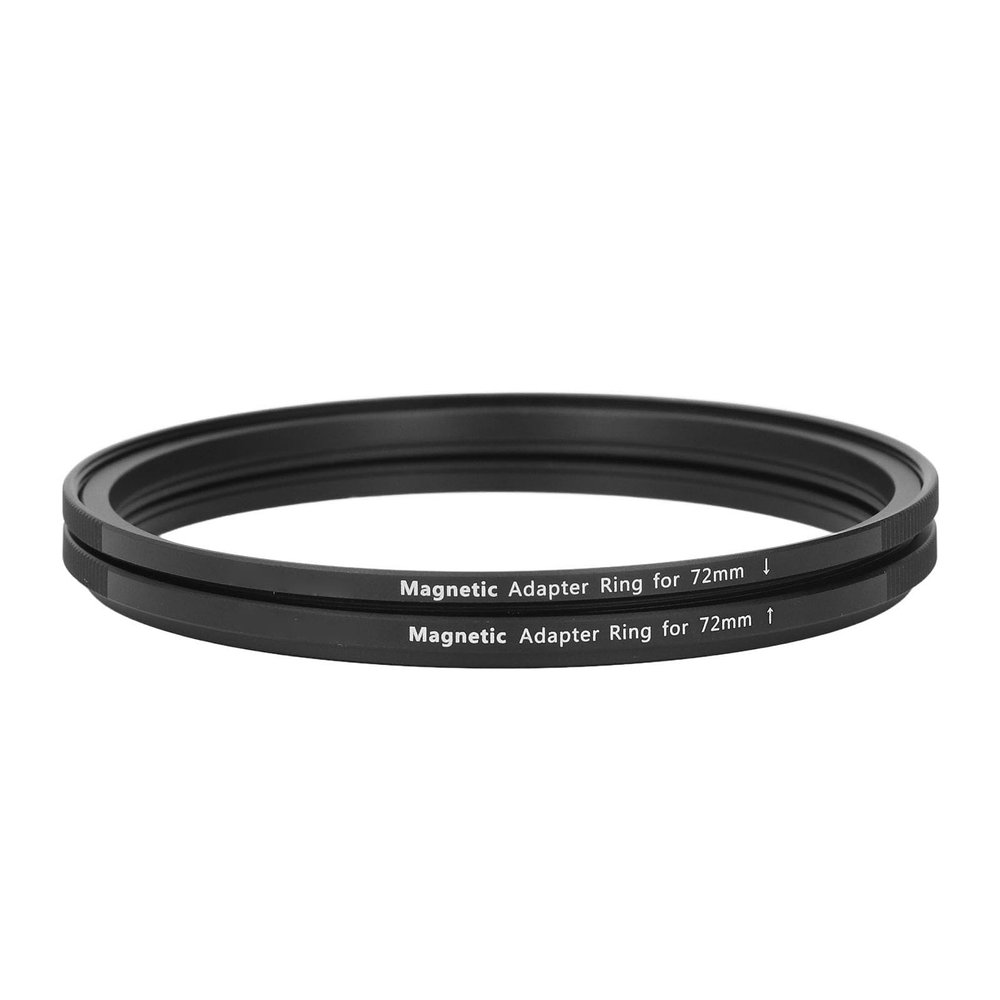 Diyeeni Magnetic Lens Filter Adapter Kit, 72 to 72mm Metal Convert Screw in Thread Filter to Magnetic Filters Adapter, Ultra Thin & Aluminum Alloy, Photography Accessories