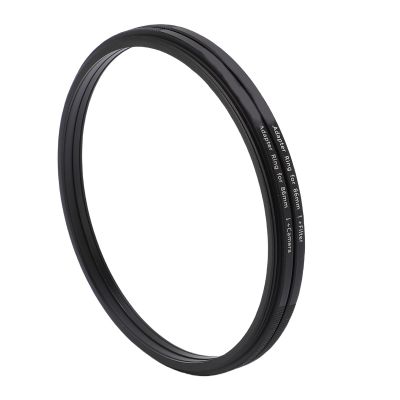 Diyeeni Magnetic Lens Filter Adapter Kit, 86 to 86mm Metal Convert Screw in Thread Filter to Magnetic Filters Adapter, Ultra Thin & Aluminum Alloy, Photography Accessories