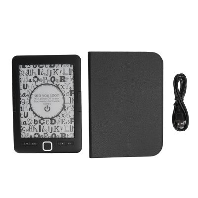 BK6033 Electric Book Reader, Digital E Ink Screen Reader, 6 Inch Portable eBook Reader with 8GB Storage, Brightness for Eye, Ideal for Commuting Travel Reading