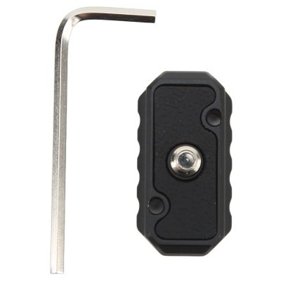 Aluminum Alloy Quick Release Plate for, Camera Tripod Quick Release Plate, CNC Processed Base Plate with Chute, Compatible for SLR Cameras and Tripods,