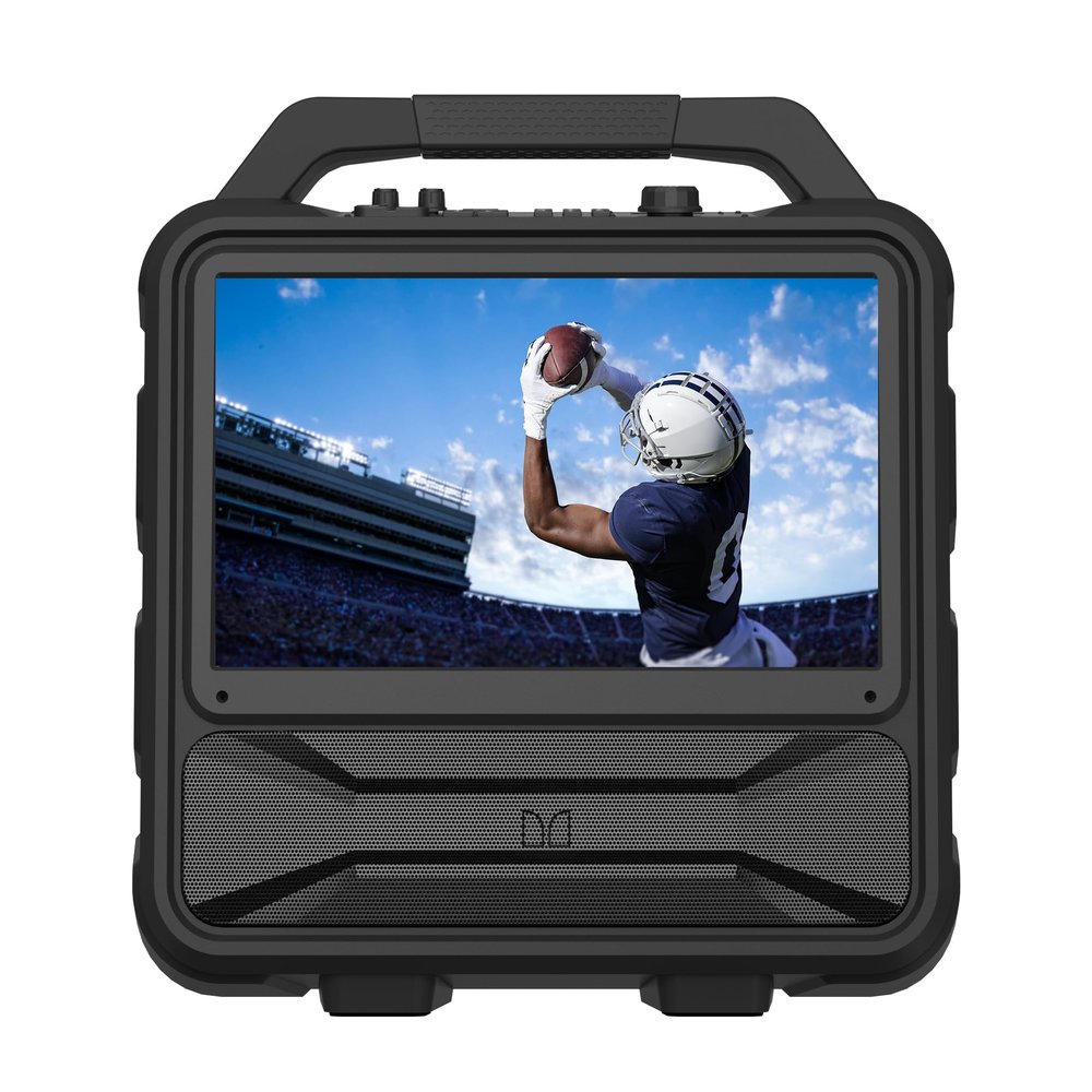 Monster Vision 2 | Portable Entertainment System with 15.6" 1080p Display & 100W Speakers | up to 30 Hours of Playtime | Dual HDMI Ports | Includes 6ft USB-C to HDMI Cable