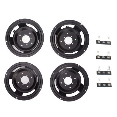 4Pcs Speaker Basin Frame 5 Inch, Reverse Speaker Basin Stand with Foot Solder Tabs, Temperature Iron Frame for DIY Speaker Repair and Replacement, Compatible with 5 Inch Speakers