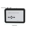 Portable Cassette Tape to MP3 Converter, USB Flash Drive Audio, Cassette to MP3 Player with Headphone Jack, Lightweight ABS Material for to 8, Plug and Play view 4