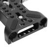 15mm Camera Base Plate, Double Hole Pipe Quick Release Plate, Aluminum Alloy Camera Mounting Baseplate with 14/ and 38/ Inch Screws, Hollow for DSLR view 3