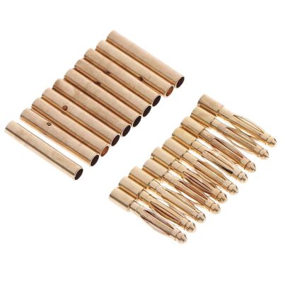 10Pairs 2mm Banana Plugs Adapter Gold Plated Bullet Connector