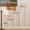 2 Pack Electrical Outlet Extender Stick Features 2 USB-A, USB-C and 2 AC Outlets, Extendable to 6", 15.3", 24.5", 34", for Hard to Reach Spaces Use Behind Couches, Nightstands, Desks, and More view 2