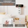 2 Pack Electrical Outlet Extender Stick Features 2 USB-A, USB-C and 2 AC Outlets, Extendable to 6", 15.3", 24.5", 34", for Hard to Reach Spaces Use Behind Couches, Nightstands, Desks, and More view 4