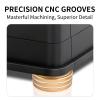 YYTCG Turntable & Speaker Isolation Feet,Copper-Aluminum Alloy Anti-Vibration Pads with Diffraction Groove & Rubber Base for Enhanced Sound Quality, Ideal for Audiophiles-Silver-Large view 2