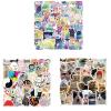 105PCS Cat Stickers - 32 Cute Kawaii& 42 Starry Sky & 31 Funny Cat Meme Designs | Waterproof Vinyl for Laptop, Phone, Guitar, Water Bottles | DIY Decor for Hydro Flasks, Tablets view 1