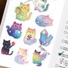 105PCS Cat Stickers - 32 Cute Kawaii& 42 Starry Sky & 31 Funny Cat Meme Designs | Waterproof Vinyl for Laptop, Phone, Guitar, Water Bottles | DIY Decor for Hydro Flasks, Tablets view 2