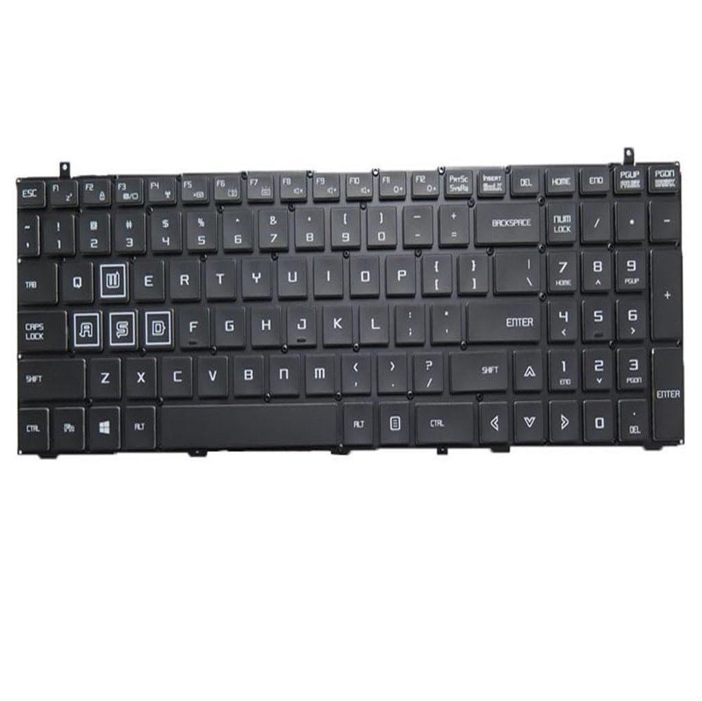 (4-Zone RGB Backlight) Notebook RGB Backlit Keyboard for Gateway GGNC71719 GGNC71719-BK English US Black No Frame New