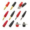 10Pcs 4mm Banana Socket Binding Post Connector Red Black 4 mm Banana Male Female Jack for Test Leads Speaker Wire Cable(J-5RD 5BK) view 1