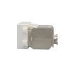 Dual Port CAT.6A RJ45 CAT7 Modular Fully Shielded Zinc Alloy Socket 10GB Network Jack Connector Adapter(CAT6A) view 4