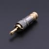 2pcs/lot Copper 24K Gold Plated Banana Audio Connector Male Adapter Speaker Banana Binding Post Terminal red&White view 2