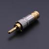 2pcs/lot Copper 24K Gold Plated Banana Audio Connector Male Adapter Speaker Banana Binding Post Terminal red&White view 3