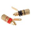 2pcs Gold Plated Amplifier Speaker Binding Posts Terminal Banana 4mm Socket Connector for Banana Plugs view 4